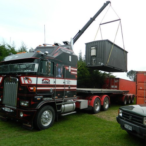 Worker accommodation on the truck off to be delivered - shipping container accommodation